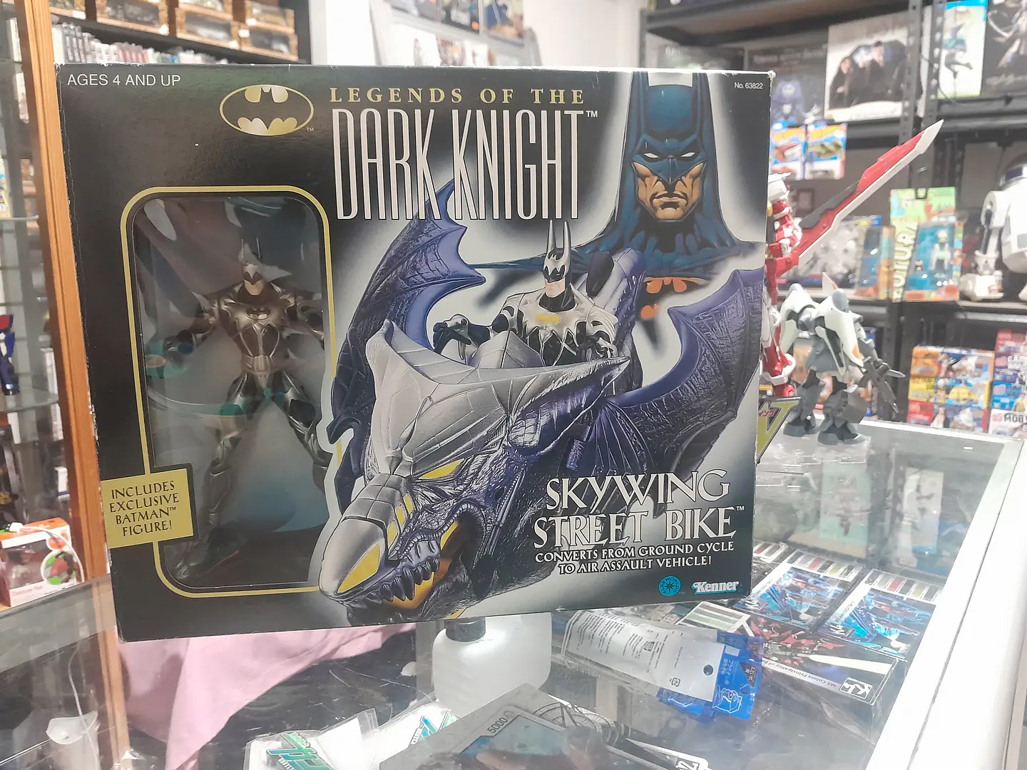 Batman Legends of the Dark Knight Skywing Street Bike Ex Figura 1996 Kenner 1