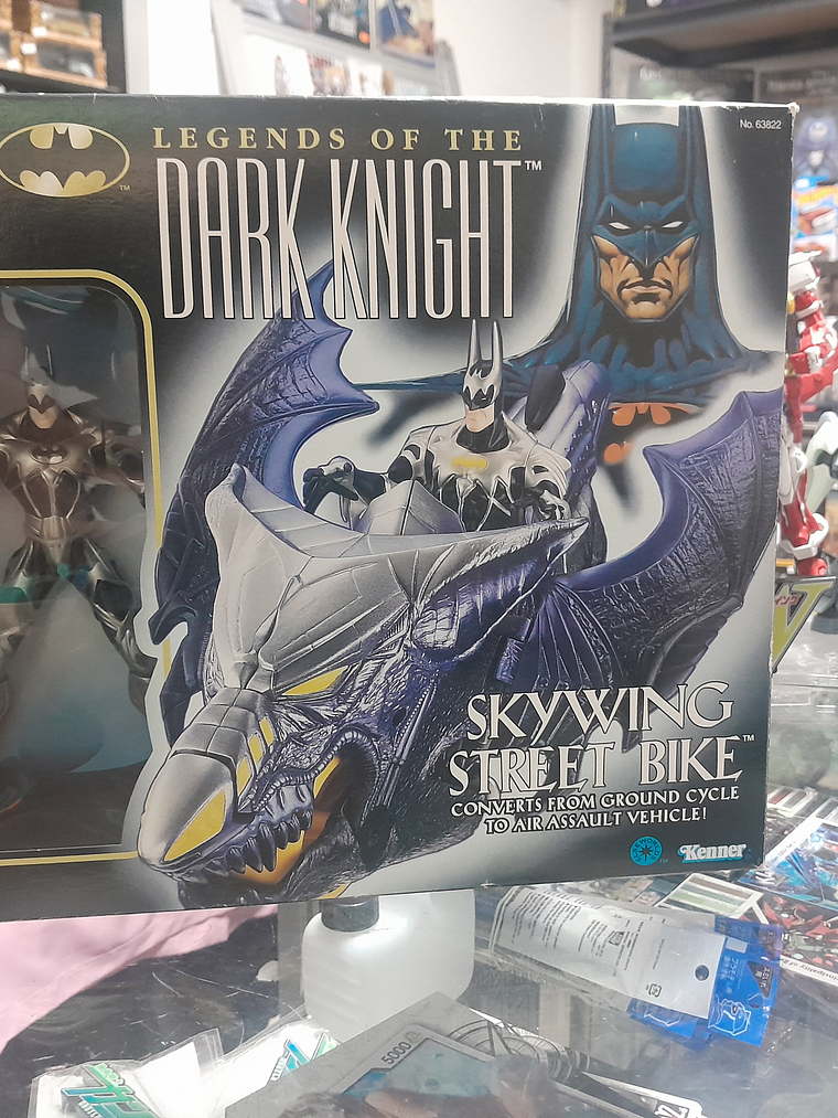 Batman Legends of the Dark Knight Skywing Street Bike Ex Figura 1996 Kenner 1