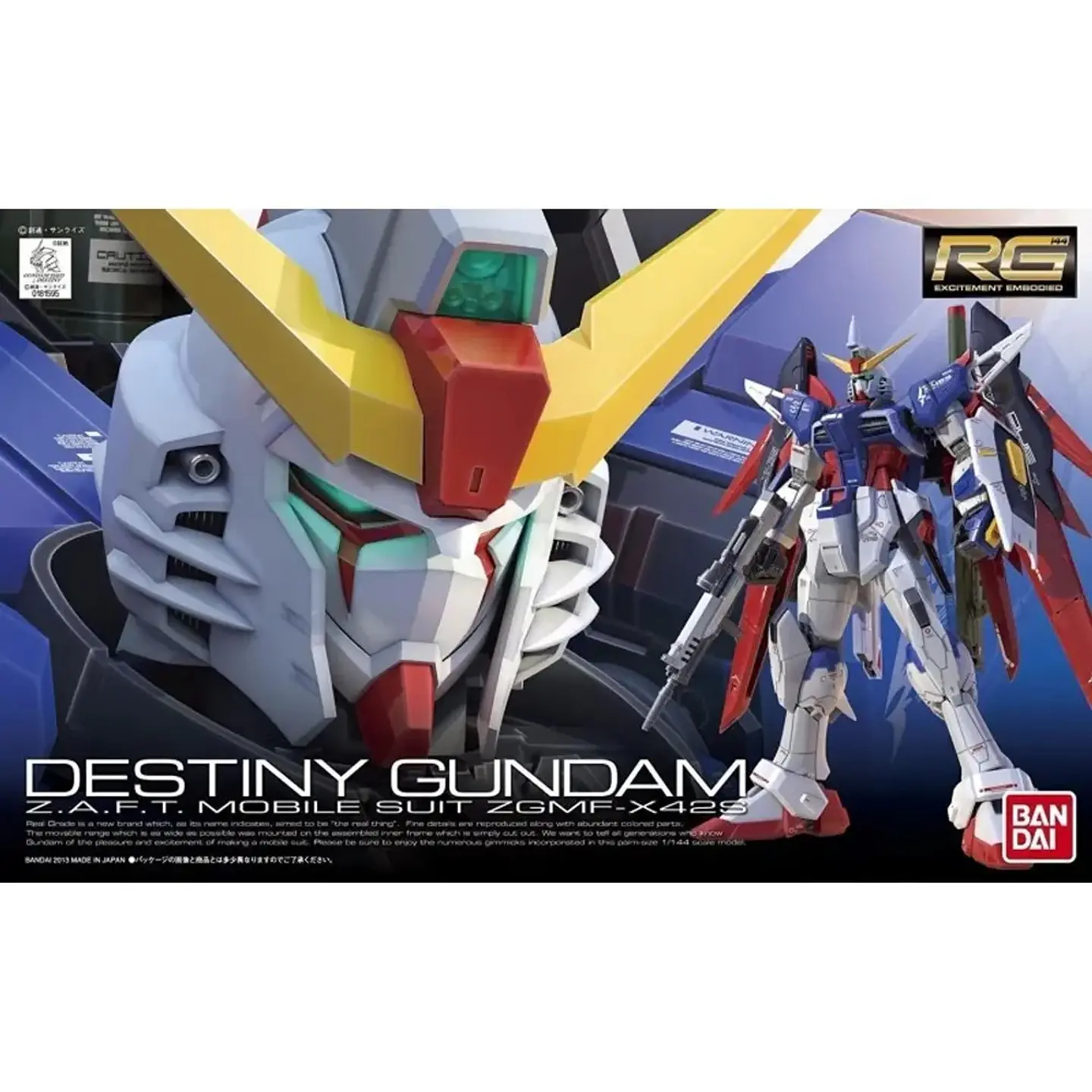  MODEL KIT RG 1/144 DESTINY GUNDAM BANDAI 2