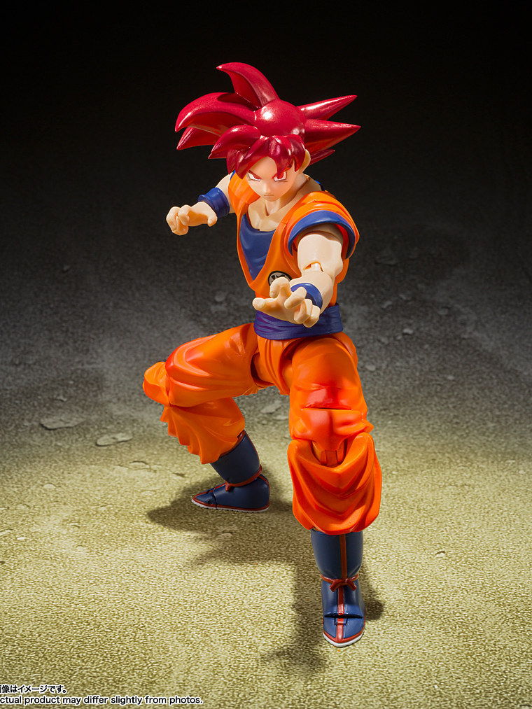 S.H.Figuarts Super Saiyan God Son Goku  4