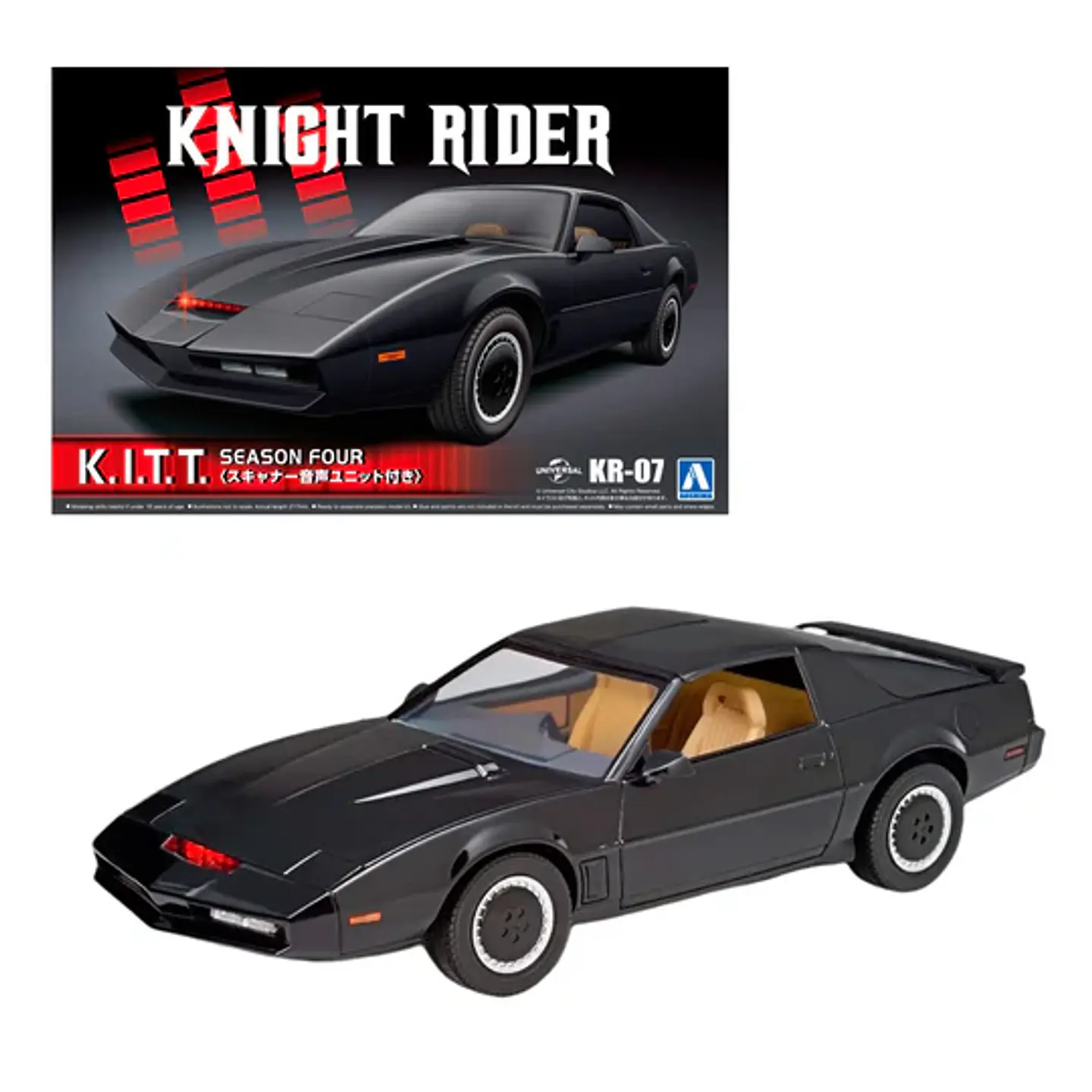 MAQUETA AOSHIMA KNIGHT RIDER K.I.T.T KNIGHT 2000 SEASON IV SCANNER AND SOUND UNIT 1