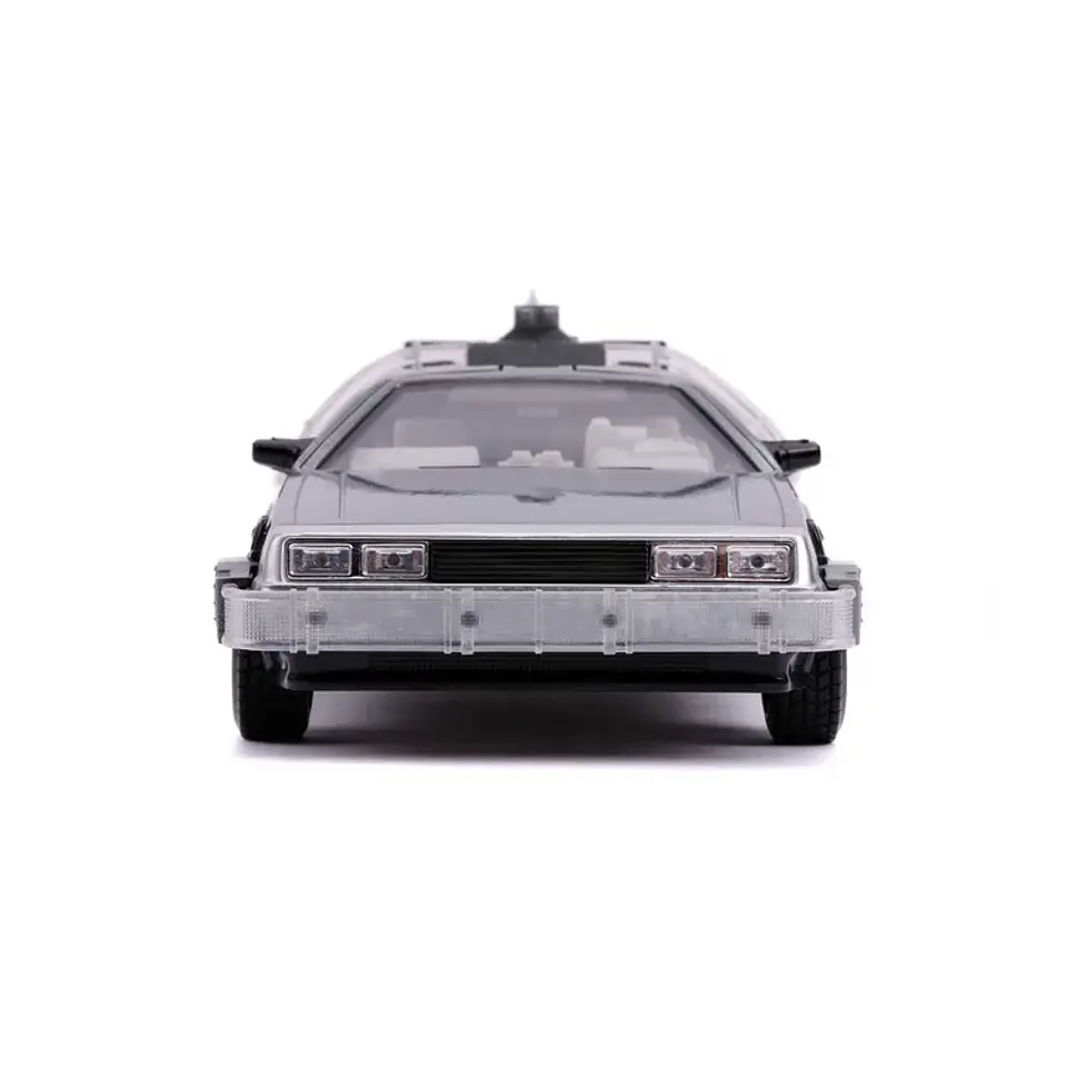 Delorean 2 Back To The Future Time Machine Luz 1:24 Jada Fly 2