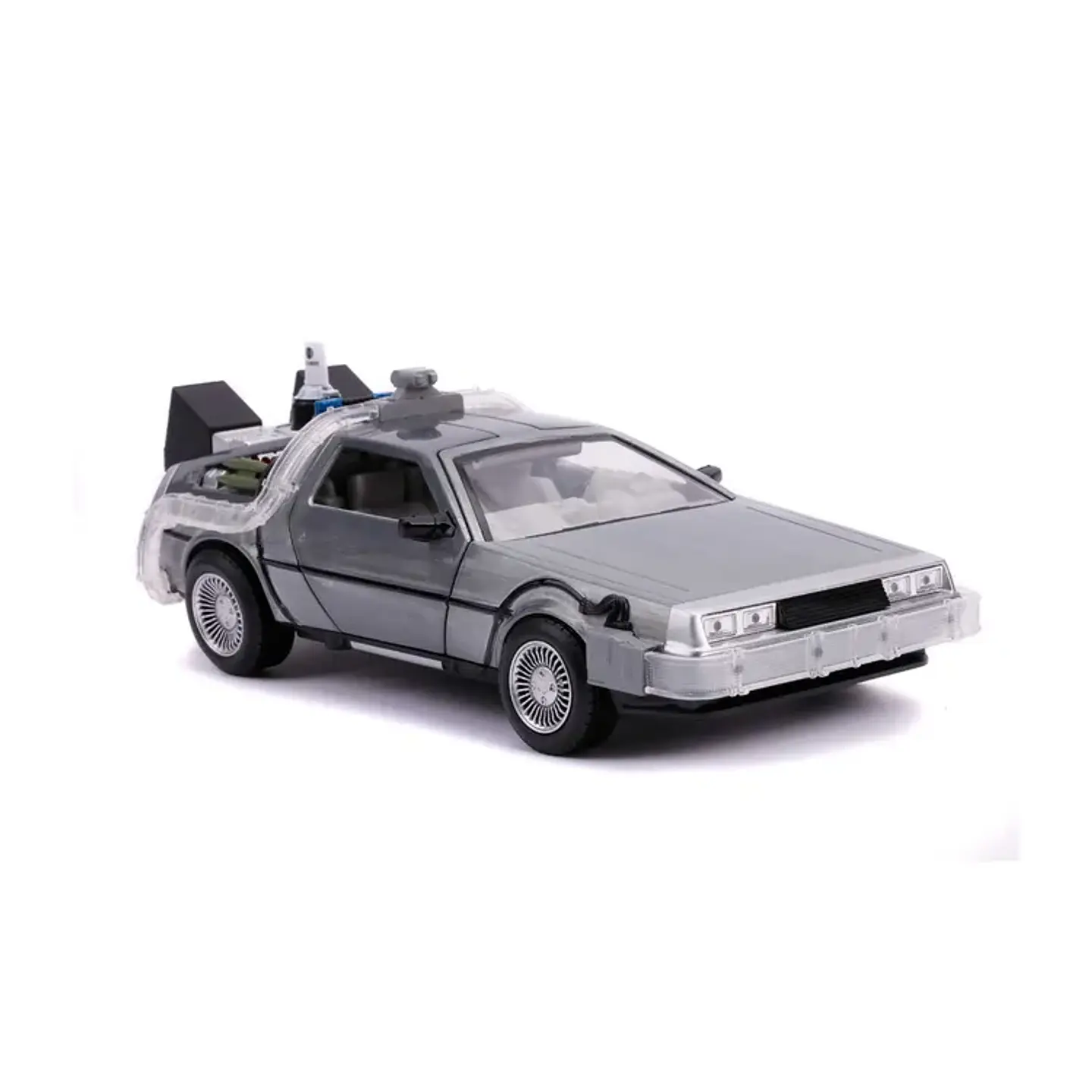 Delorean 2 Back To The Future Time Machine Luz 1:24 Jada Fly 4