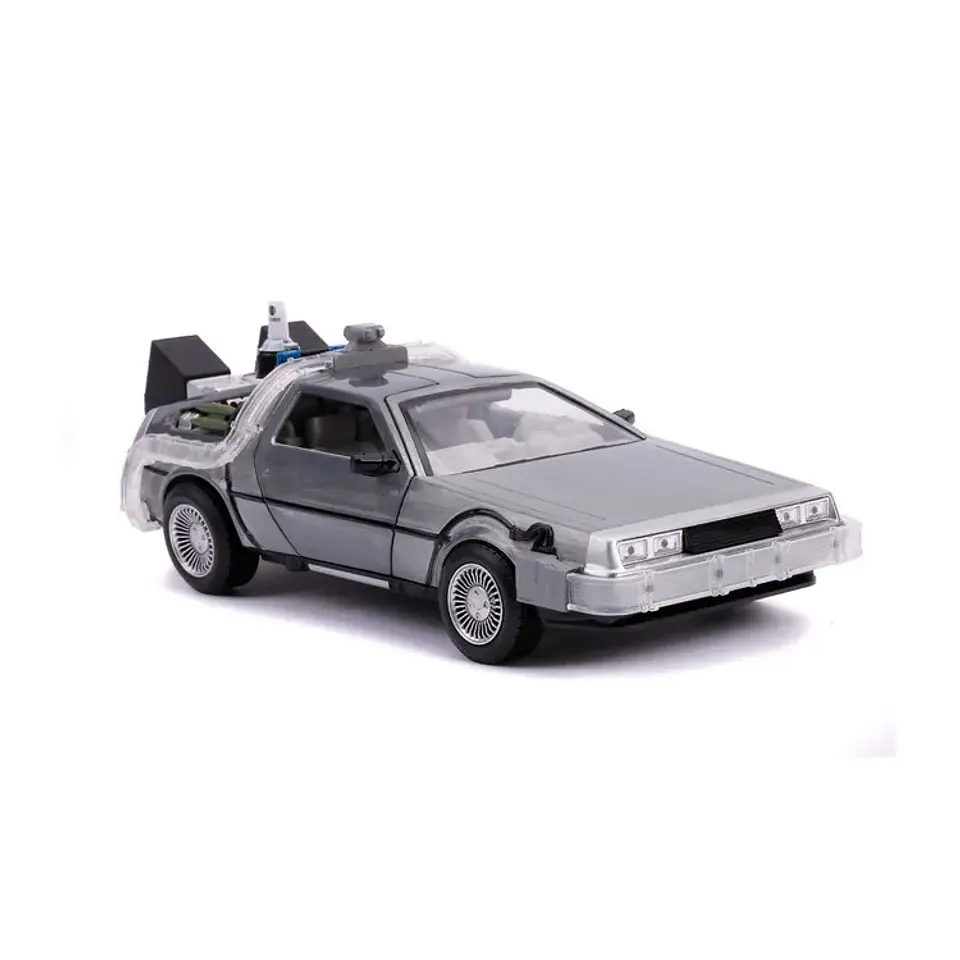 Delorean 2 Back To The Future Time Machine Luz 1:24 Jada Fly 4
