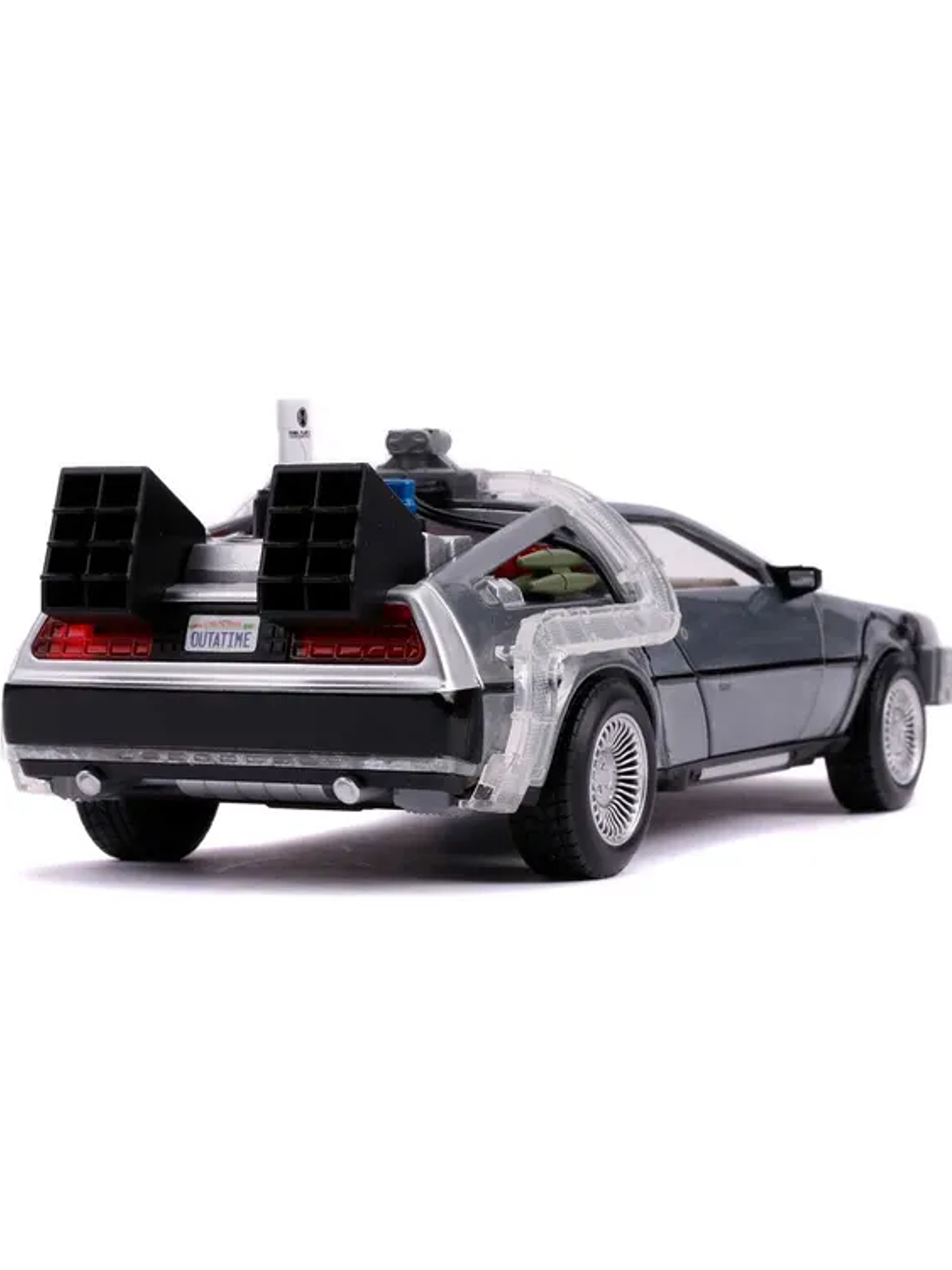 Delorean 2 Back To The Future Time Machine Luz 1:24 Jada Fly 5