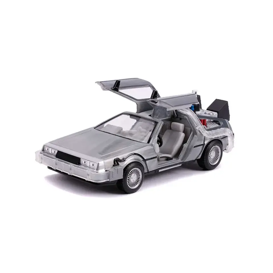 Delorean 2 Back To The Future Time Machine Luz 1:24 Jada Fly 6