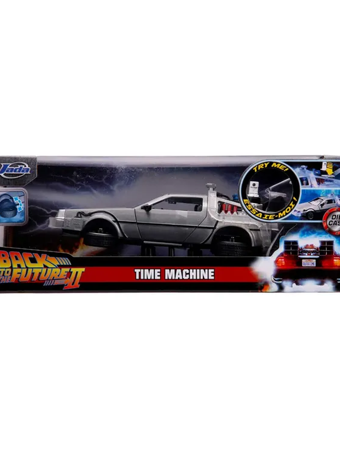 Delorean 2 Back To The Future Time Machine Luz 1:24 Jada Fly 7
