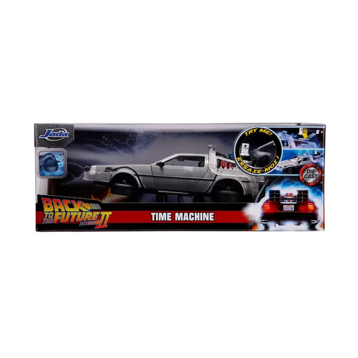 Delorean 2 Back To The Future Time Machine Luz 1:24 Jada Fly 7