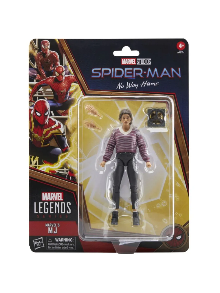FIGURA DE ACCIÓN MARVEL SPIDERMAN LEGENDS SERIES SIN CAMINO A CASA MJ 4