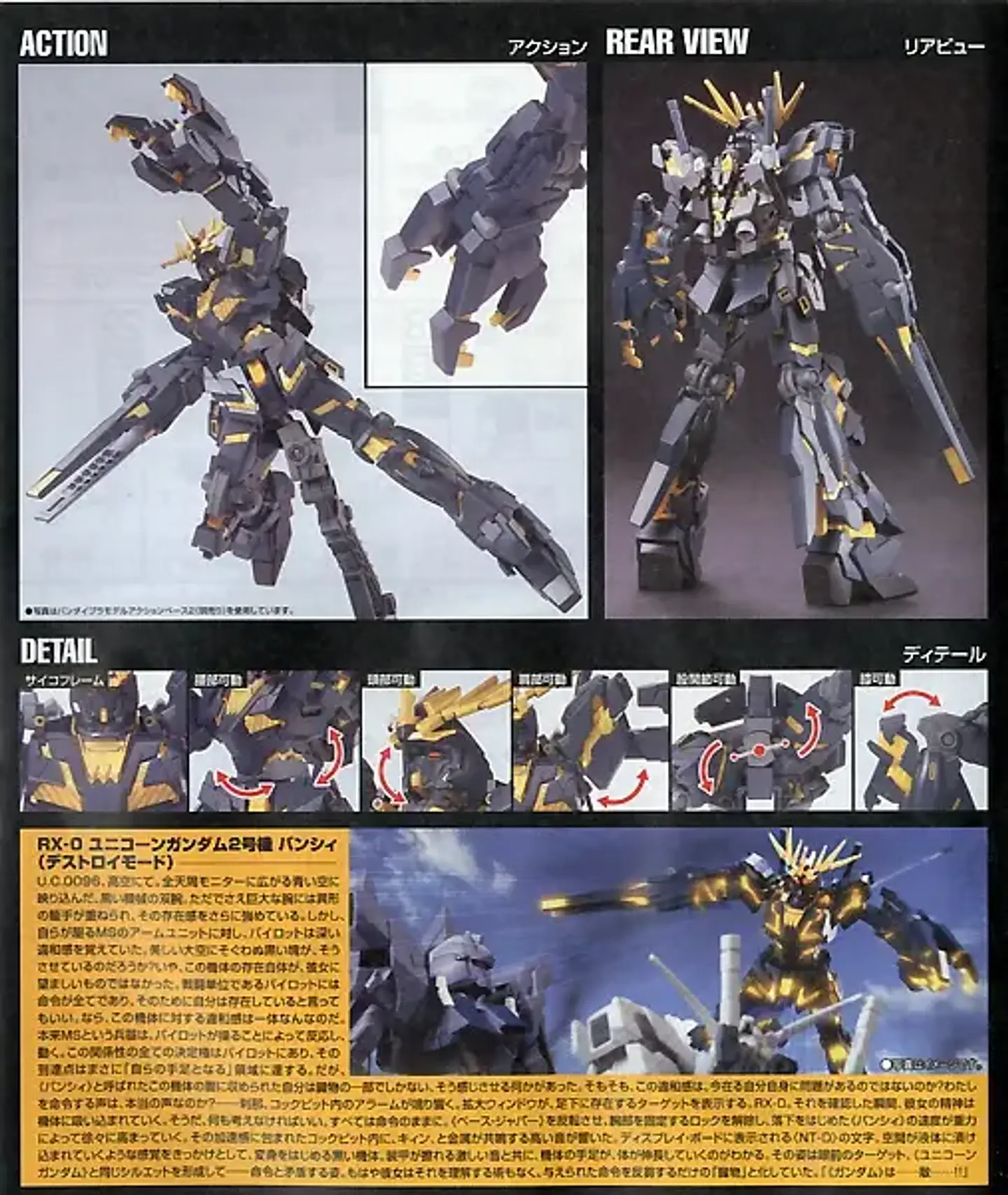 1/144 HGUC RX-0 Unicorn Gundam 02 Banshee (Destroy Mode) 5