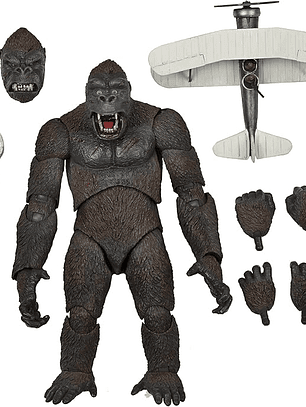 NECA - Figura de acción a escala de 7 pulgadas - Ultimate King Kong (selva de hormigón)