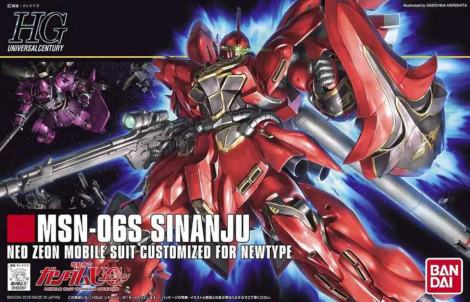  1/144 HGUC Sinanju: El Mobile Suit del 'Segundo Char' 5