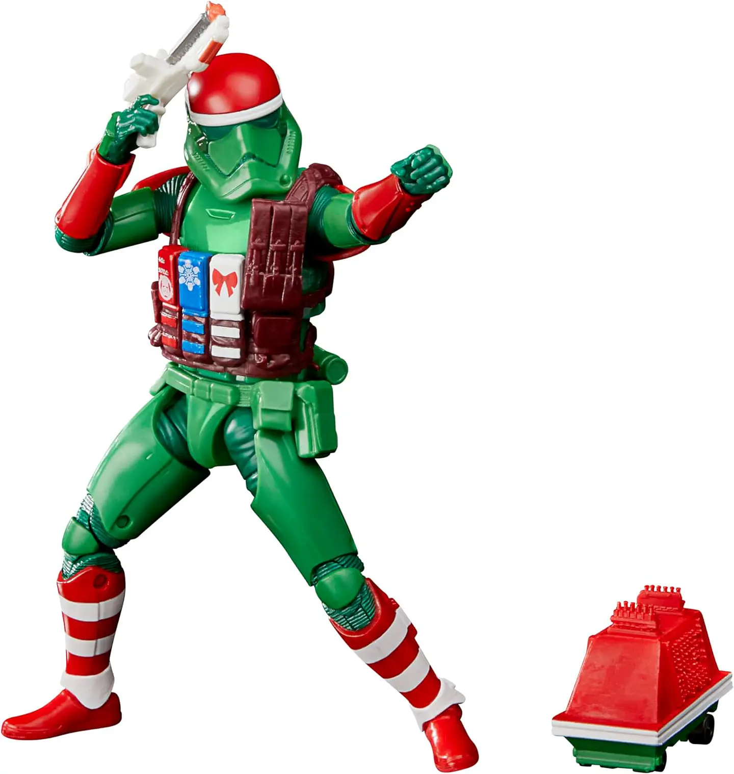 Hasbro Star Wars Star Wars The Black Series, First Order Stormtrooper (Holiday Edition) y droide ratón, Figuras de Las Fiestas 5