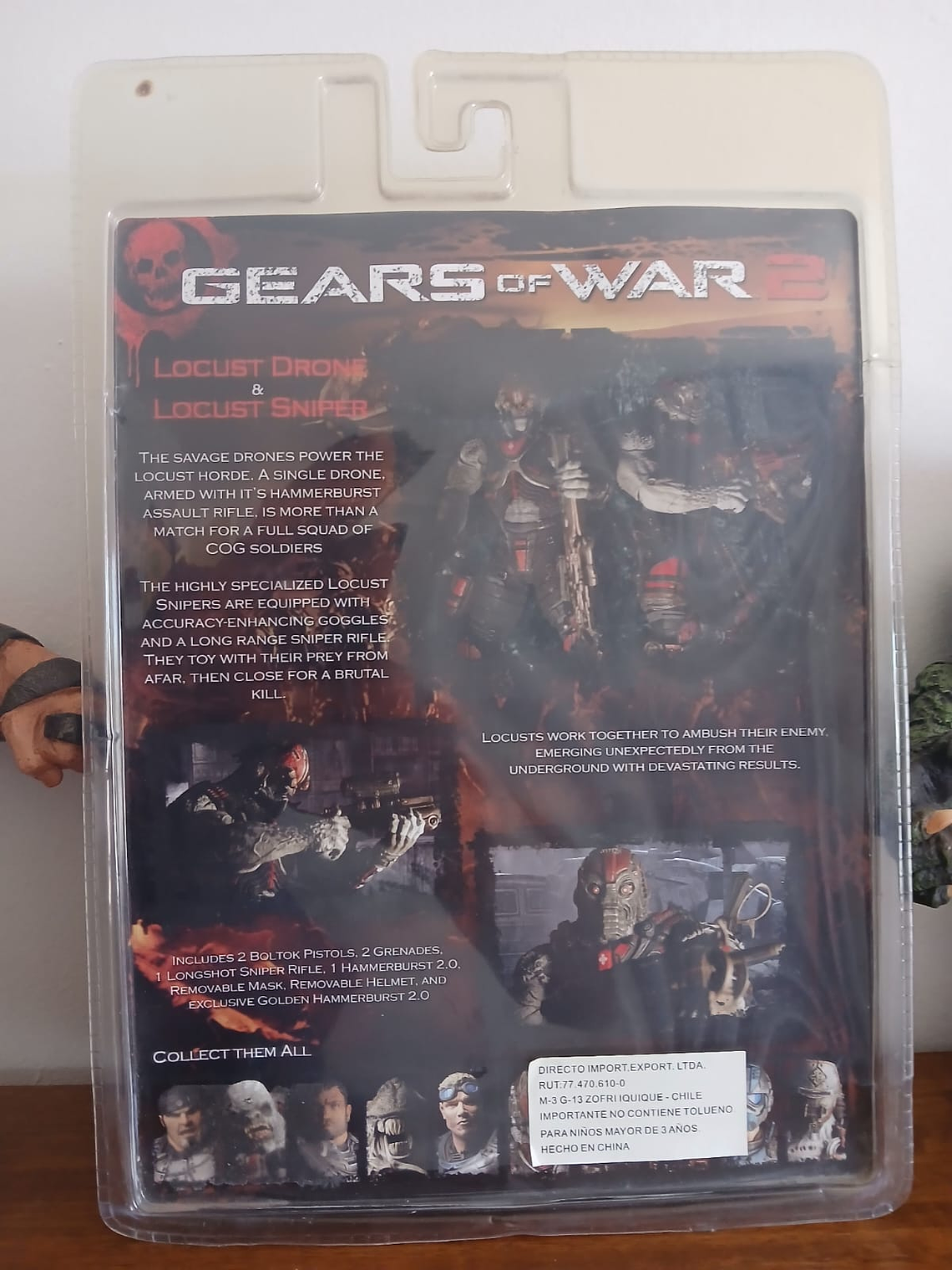 NECA Gears of War Locust Drone & Sniper Sellado – Figura Coleccionista Premium 7” – Original, Rara y Descontinuada – Gaming Collectibles 4