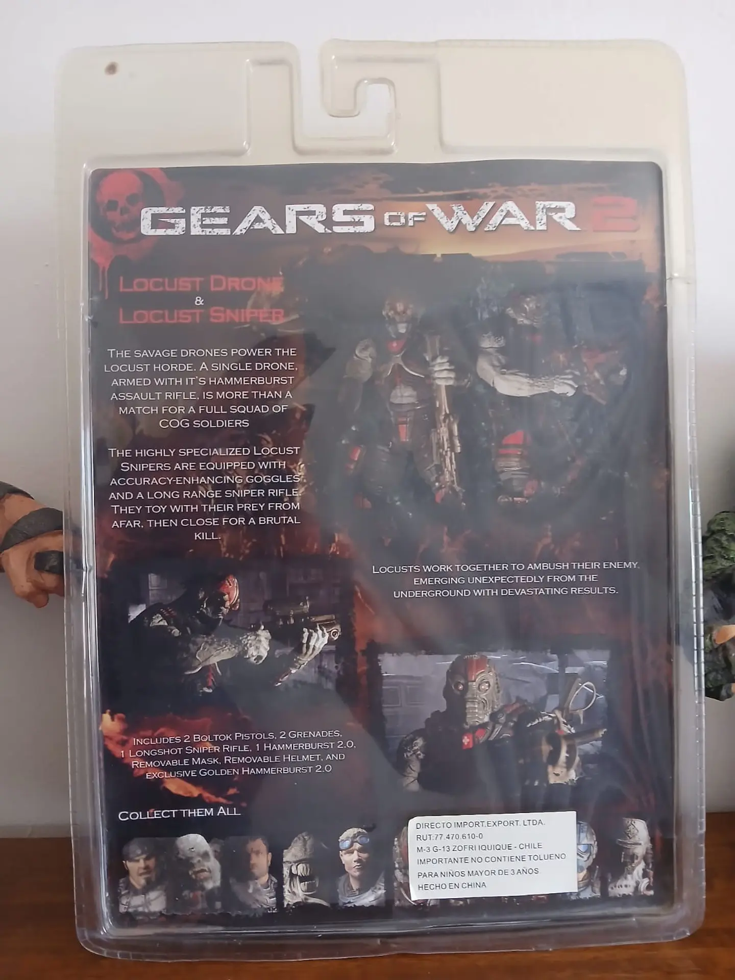NECA Gears of War Locust Drone & Sniper Sellado – Figura Coleccionista Premium 7” – Original, Rara y Descontinuada – Gaming Collectibles 4