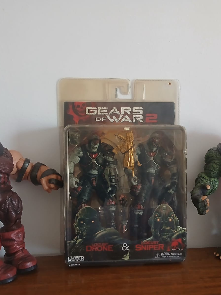 NECA Gears of War Locust Drone & Sniper Sellado – Figura Coleccionista Premium 7” – Original, Rara y Descontinuada – Gaming Collectibles 1