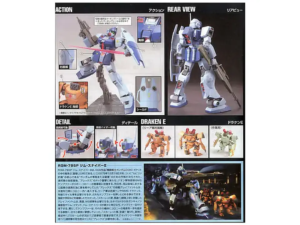 Bandai Gunpla: RGM-79SP GM Sniper II (Mobile Suit Gundam 0080: War in the Pocket) 7