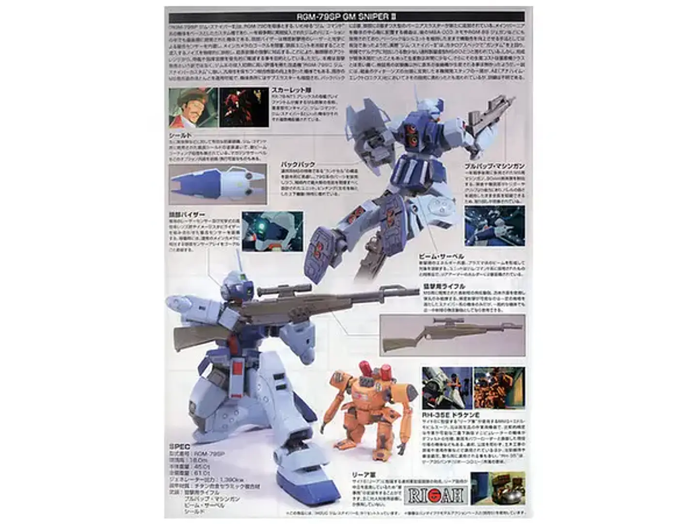 Bandai Gunpla: RGM-79SP GM Sniper II (Mobile Suit Gundam 0080: War in the Pocket) 8