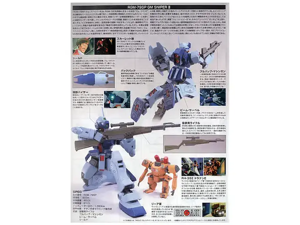 Bandai Gunpla: RGM-79SP GM Sniper II (Mobile Suit Gundam 0080: War in the Pocket) 8