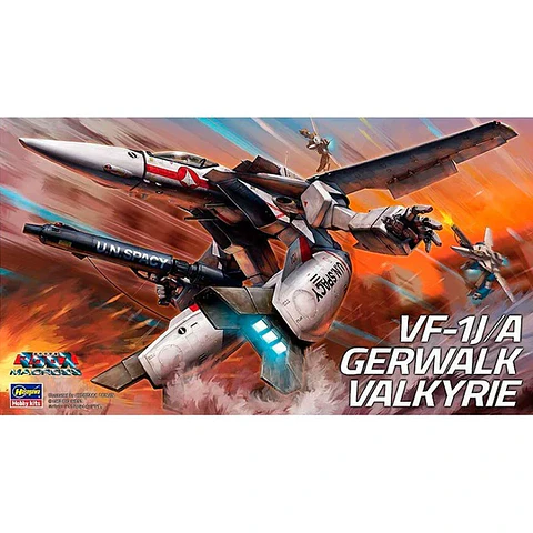 Model Kit VF-1J/A Valkyrie - Modo GERWALK - Macross / Robotech - Hasegawa/Bandai