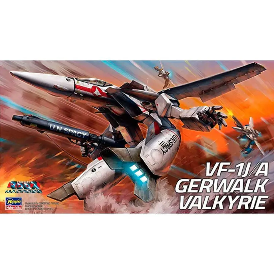 Model Kit VF-1J/A Valkyrie - Modo GERWALK - Macross / Robotech - Hasegawa/Bandai 1