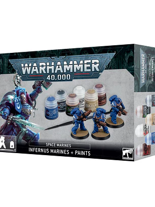 Warhammer 40,000: Space Marines - Infernus Marines + Paints Set