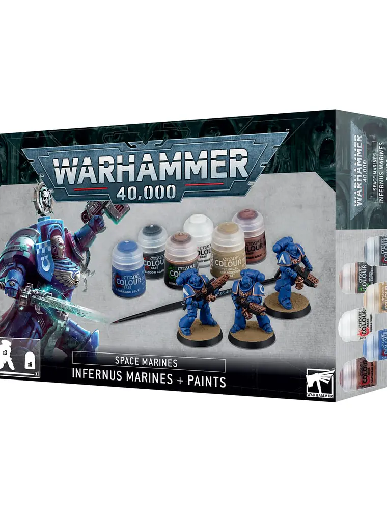 Warhammer 40,000: Space Marines - Infernus Marines + Paints Set 1