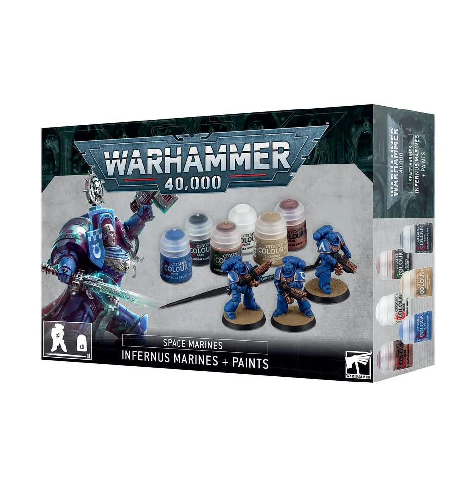Warhammer 40,000: Space Marines - Infernus Marines + Paints Set 1