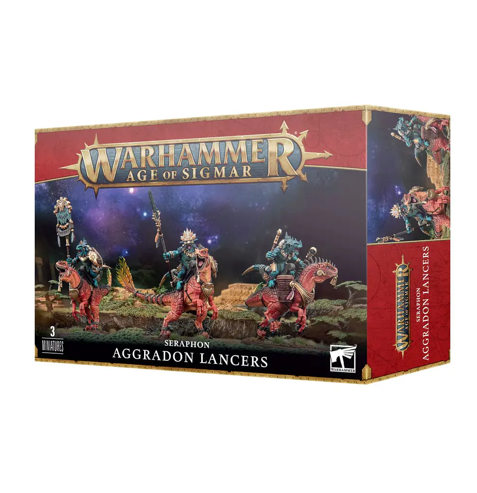 Warhammer Age of Sigmar: Seraphon - Aggradon Lancers 1