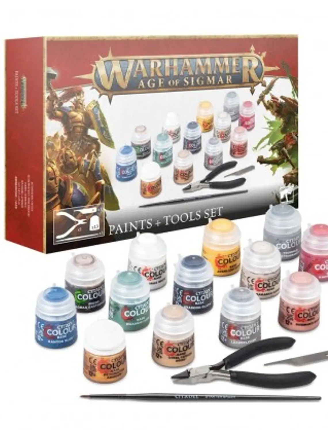 Warhammer Age of Sigmar - Paints + Tools Set (Set de Pinturas y Herramientas) 1