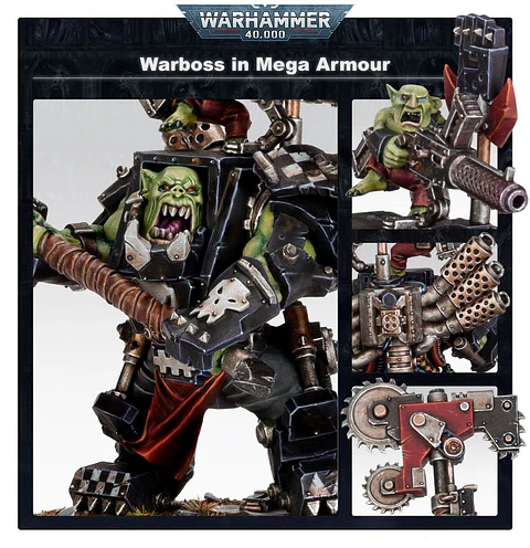 Warhammer 40,000: Orks - Ork Warboss in Mega Armour (Caudillo Orko)