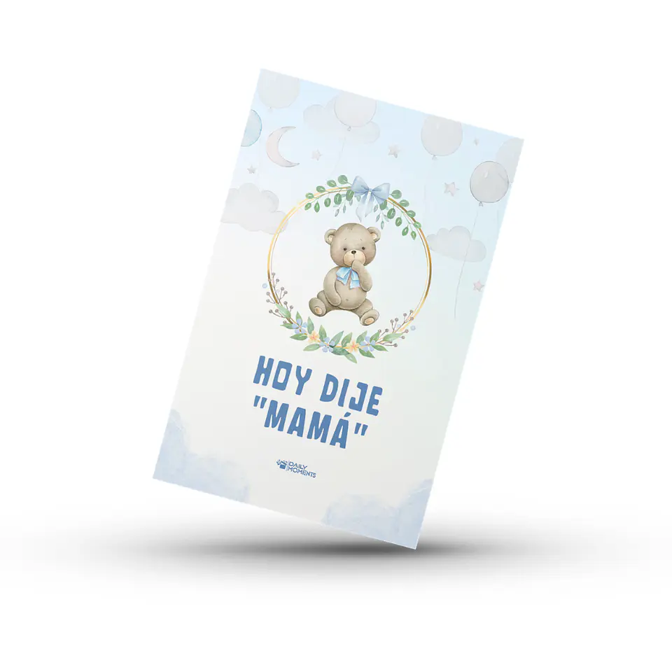 24 Tarjetas Hitos de Bebé Osito 1