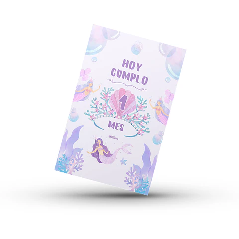 24 Tarjetas Hitos de Bebé Sirena