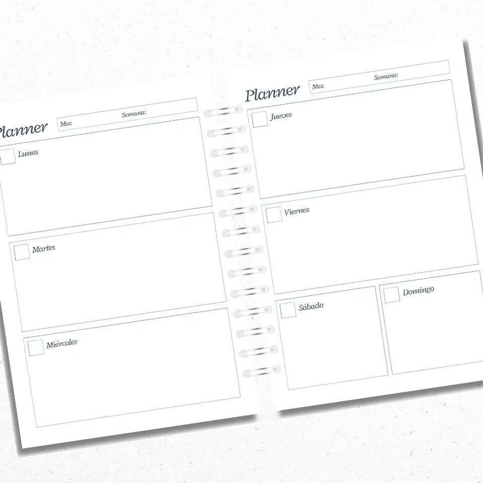 Planner Semanal Azul 3