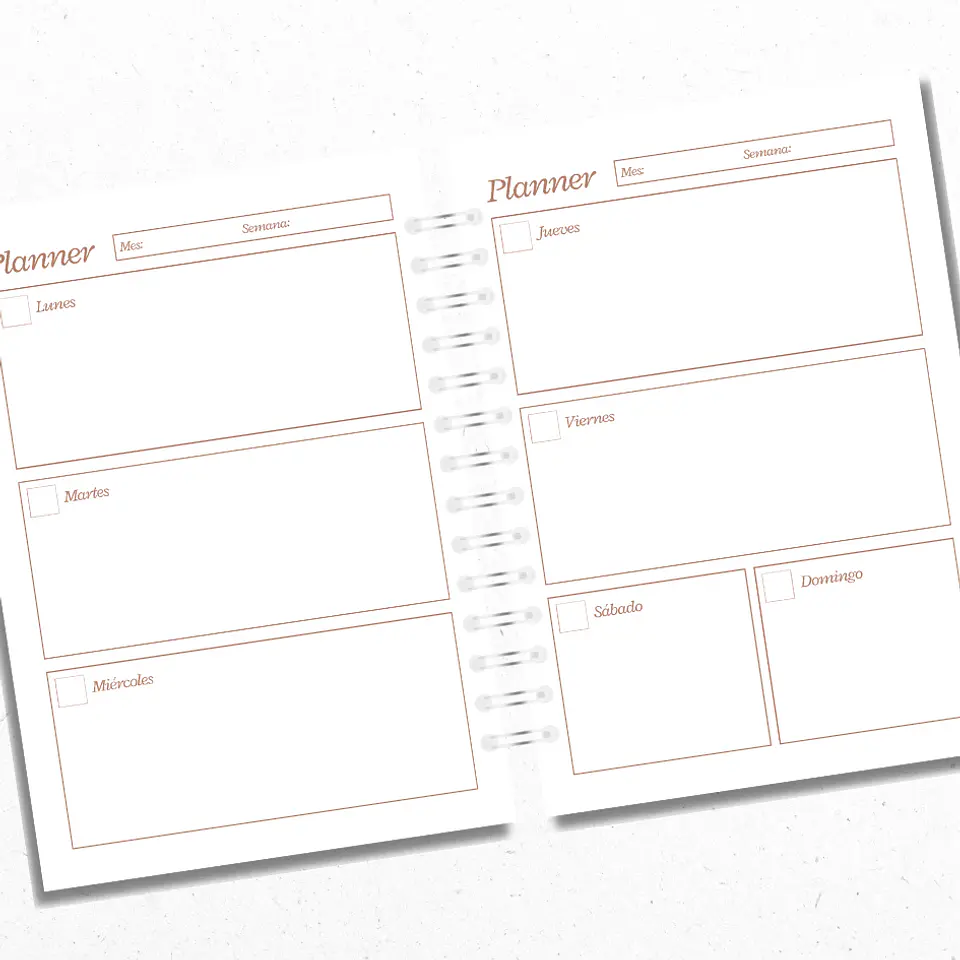 Planner Semanal Café 3