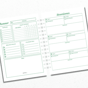 Planner Semanal Verde