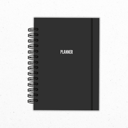 Planner Semanal Negro