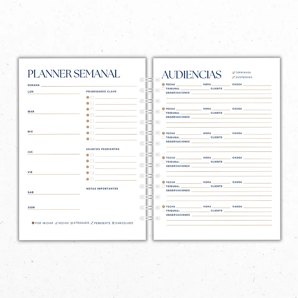 Planner Mensual Abogados Azul 3