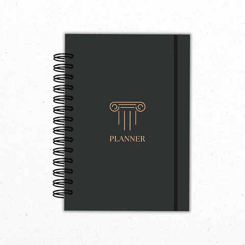 Planner Mensual Abogados Negro