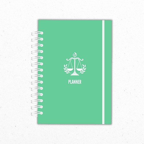 Planner Mensual Abogadas Verde