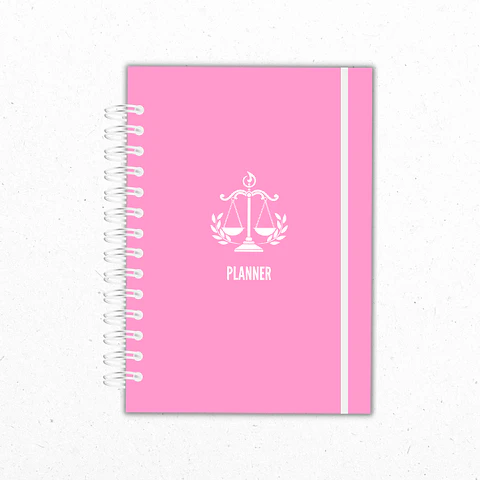 Planner Mensual Abogadas Rosado