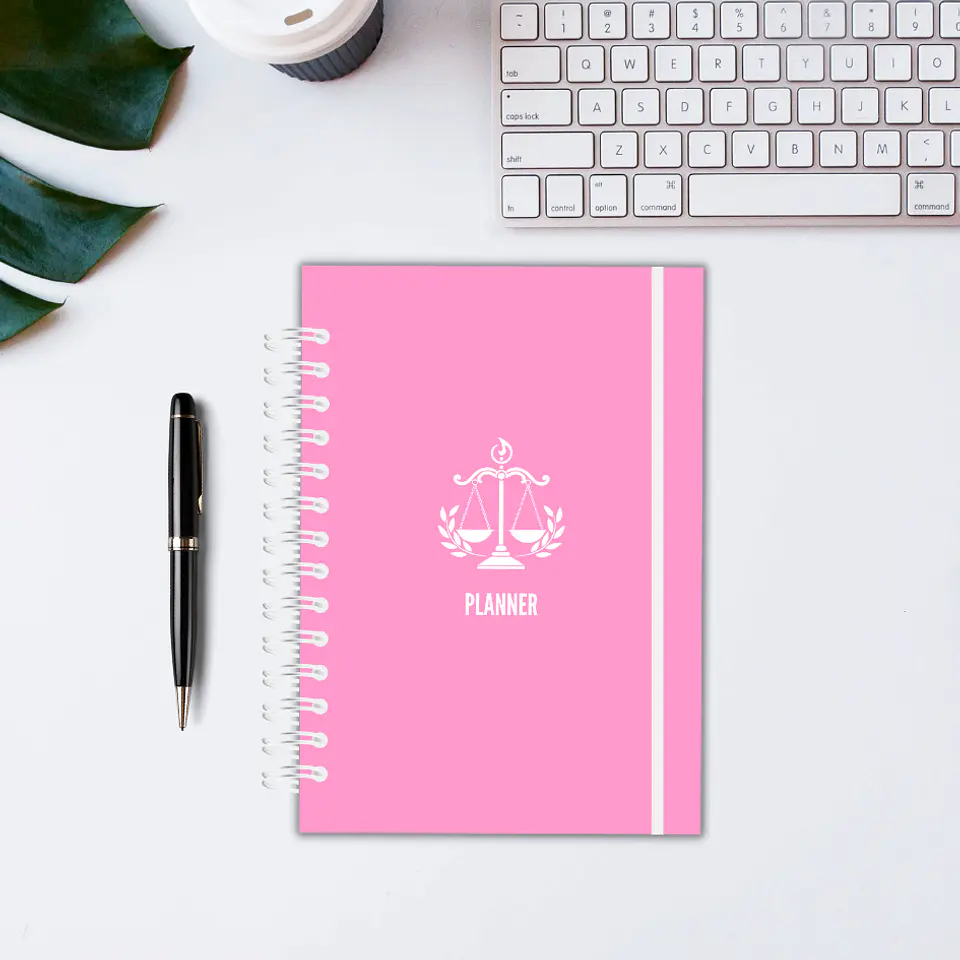 Planner Mensual Abogadas Rosado 4