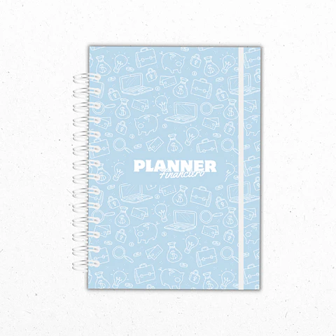 Planner Financiero Anual Celeste