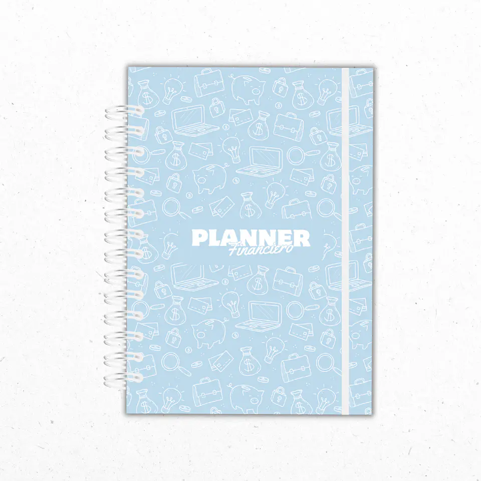 Planner Financiero Anual Celeste 1