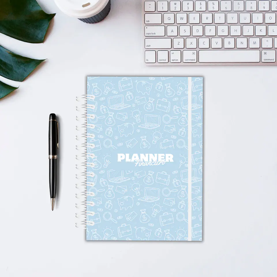 Planner Financiero Anual Celeste 7