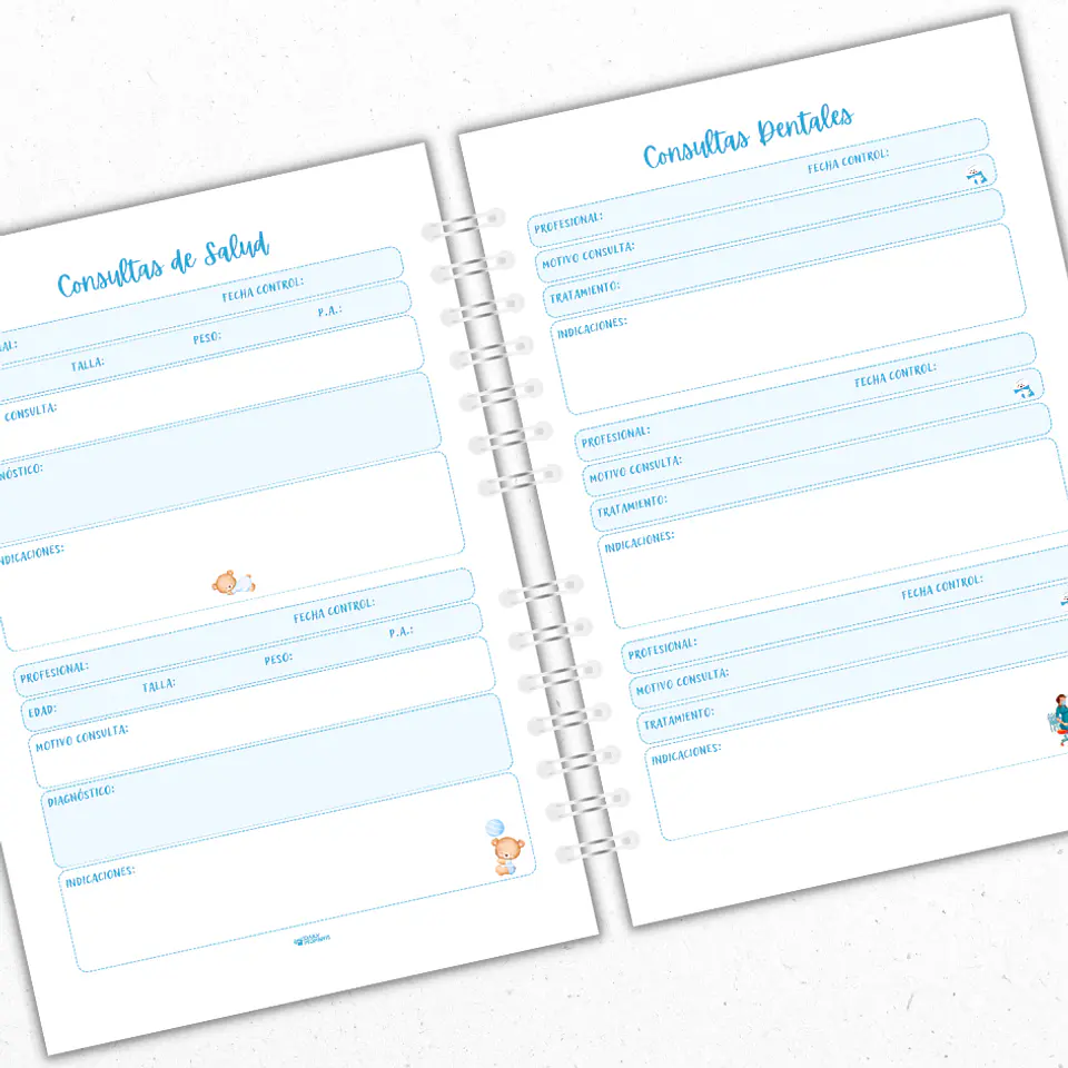 Cuaderno Pediátrico Osito 4