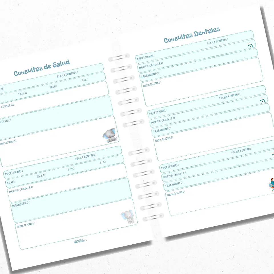 Cuaderno Pediátrico Elefante 4