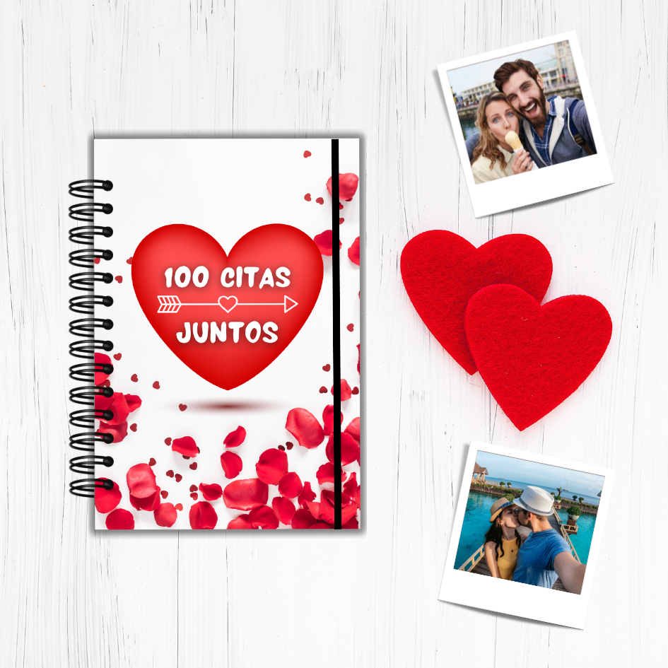 Álbum 100 Citas Juntos Pétalos y Corazones 3