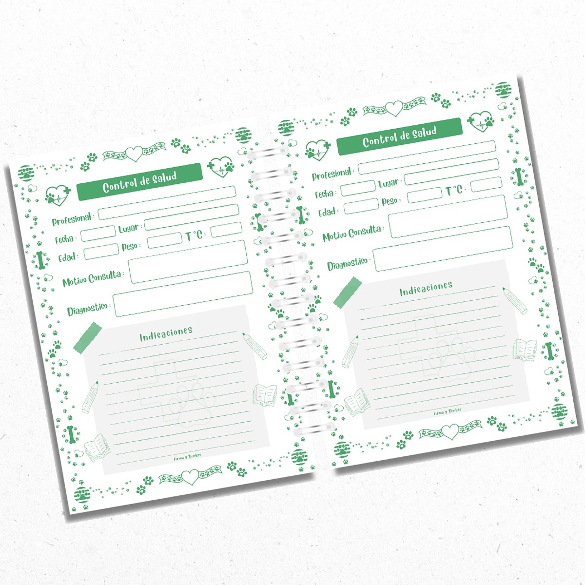 Cuaderno Veterinario Personalizado 1 2