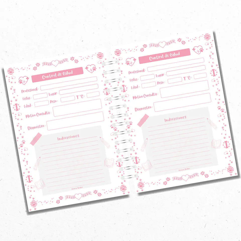 Cuaderno Veterinario Personalizado 2 4